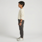 Boys Cotton Solid Mid Rise Joggers