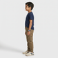 Boys Cotton Solid Mid Rise Joggers