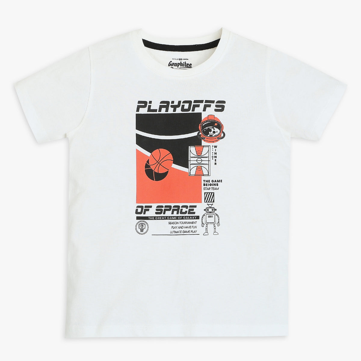 Boys Regular Fit Graphic T-Shirt