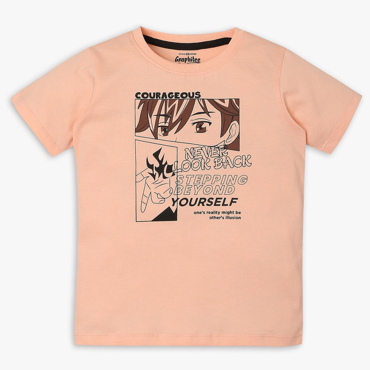 Boys Regular Fit Graphic T-Shirt