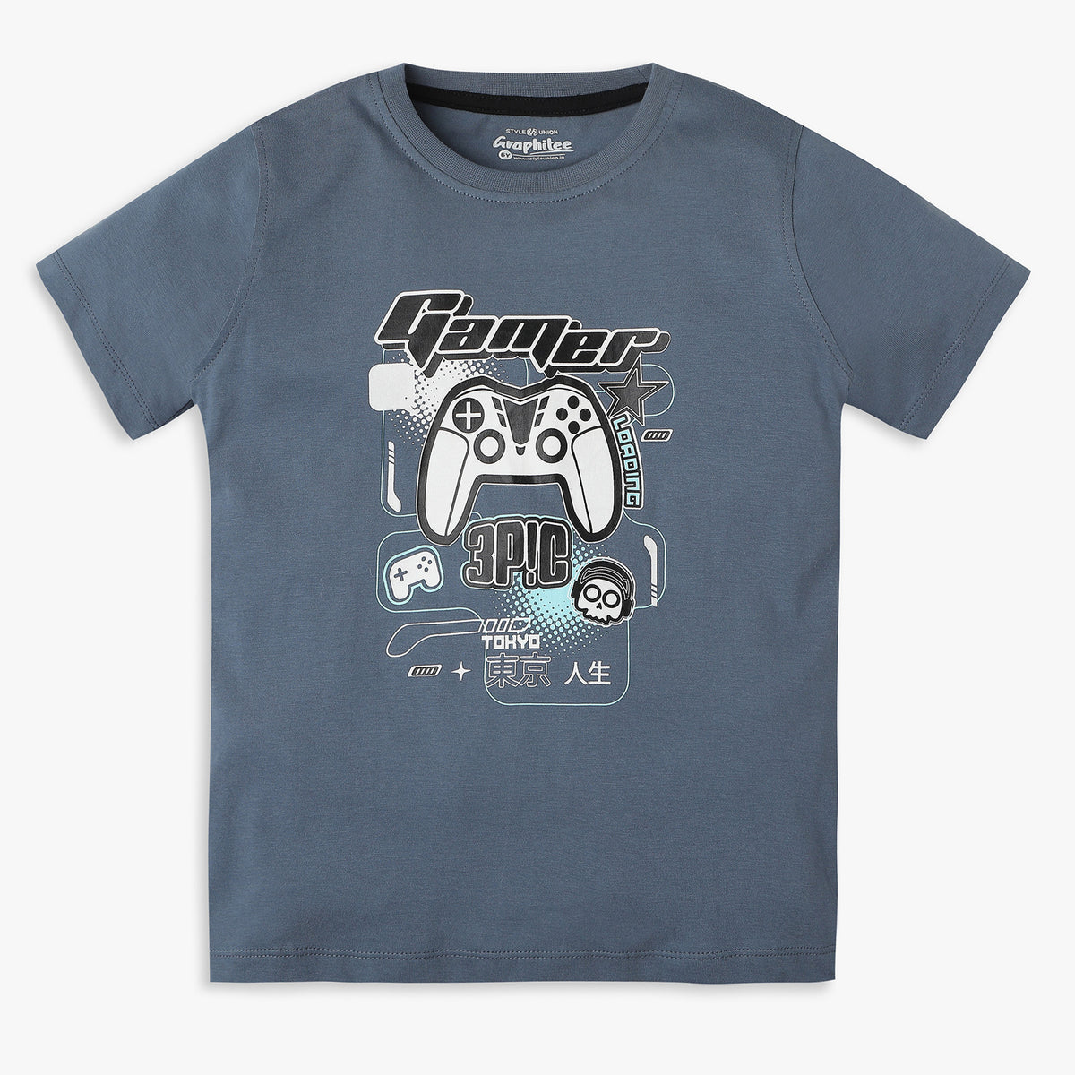 Boys Regular Fit Graphic T-Shirt