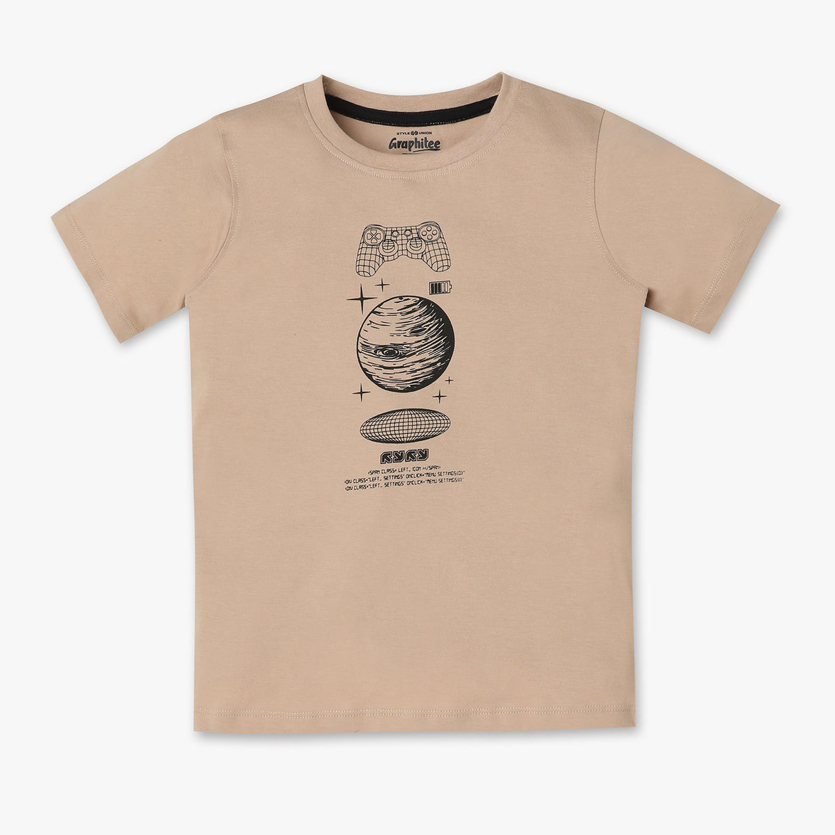 Boys Regular Fit Graphic T-Shirt