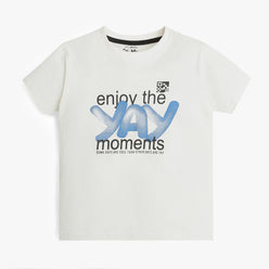 Boys Graphic Crew Neck Graphitee enjoy the YAY Moments T-Shirt