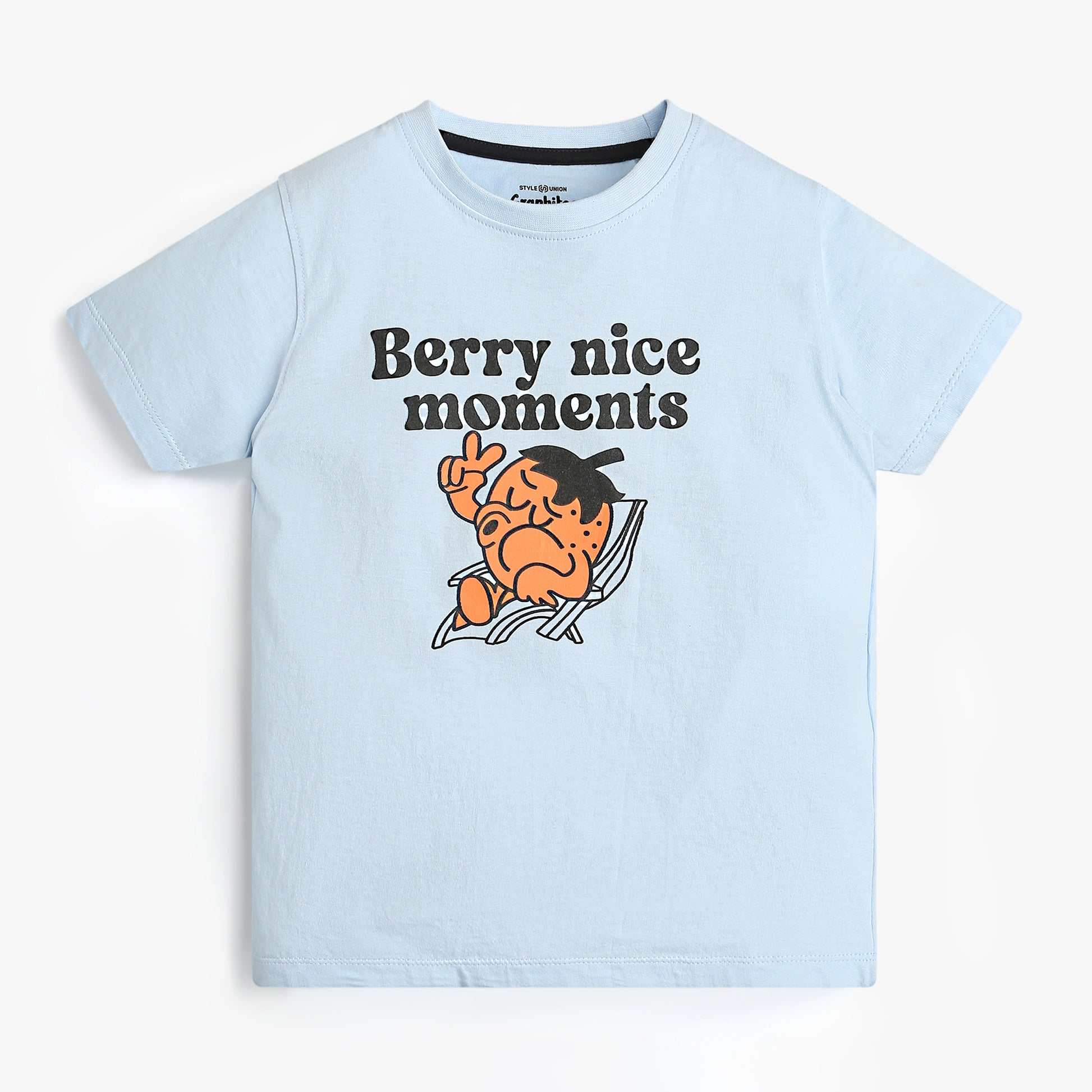 Boys Graphic Crew Neck Berry Nice Moments T-Shirt