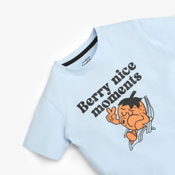 Boys Graphic Crew Neck Berry Nice Moments T-Shirt