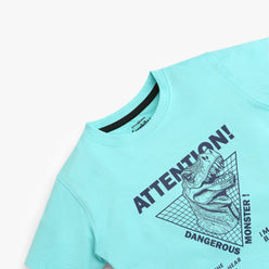 Boys Graphic Crew Neck Animal Print T-Shirt