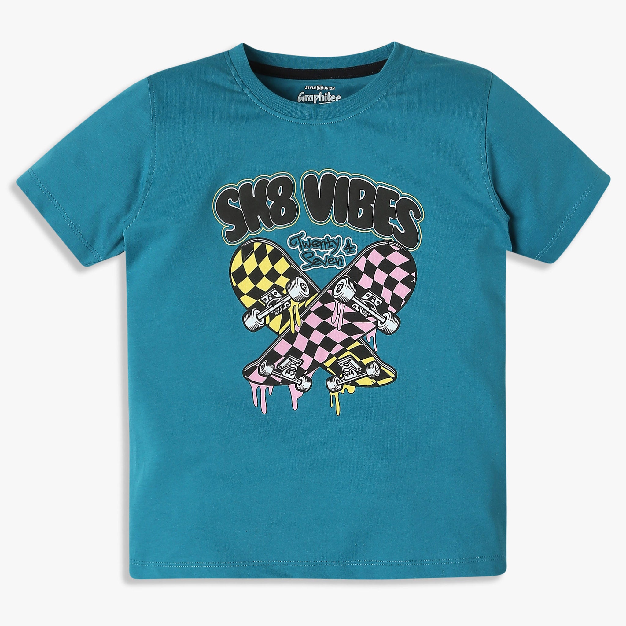 Boys Graphic Crew Neck T-Shirt