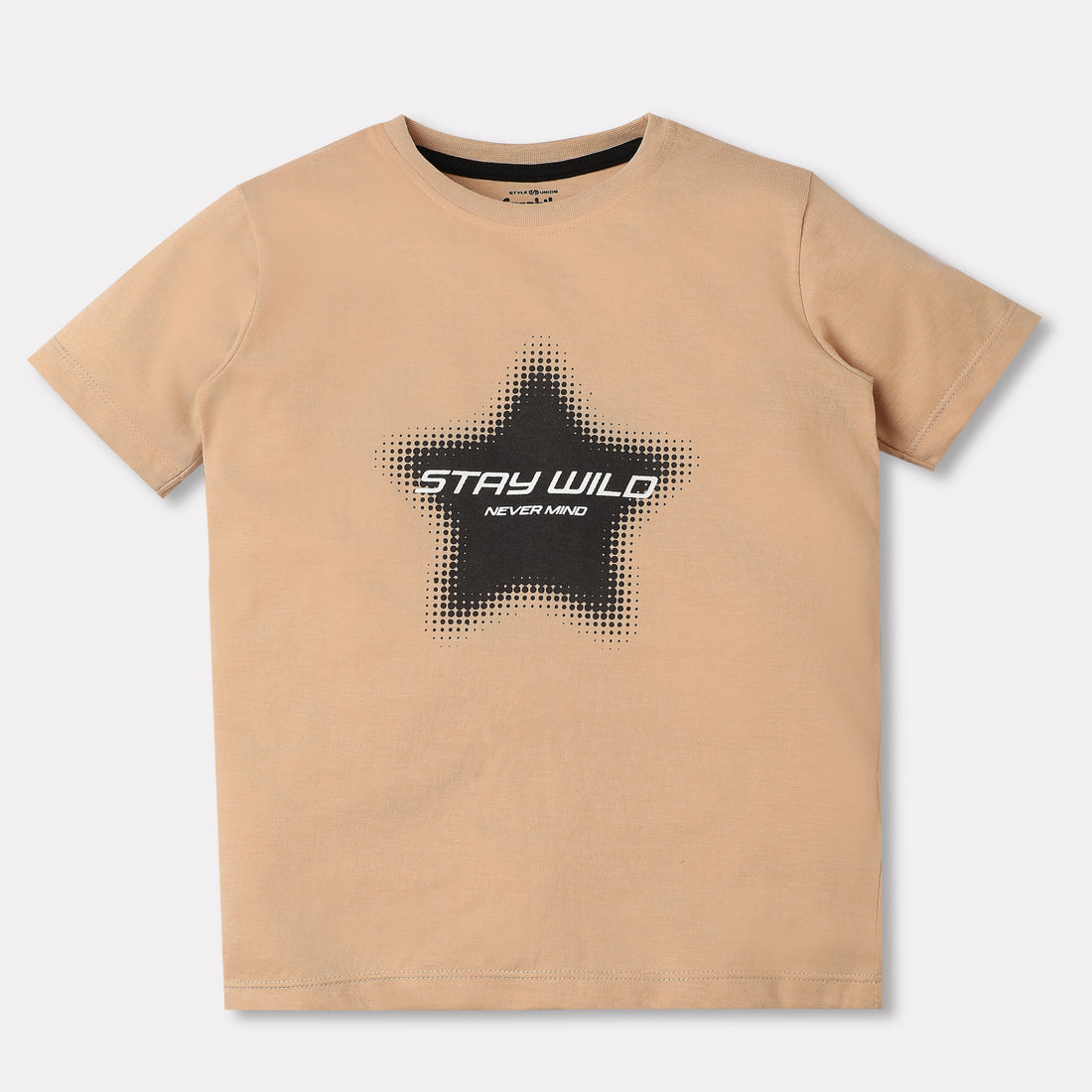 Boys Regular Fit Graphic Crew Neck T-Shirt