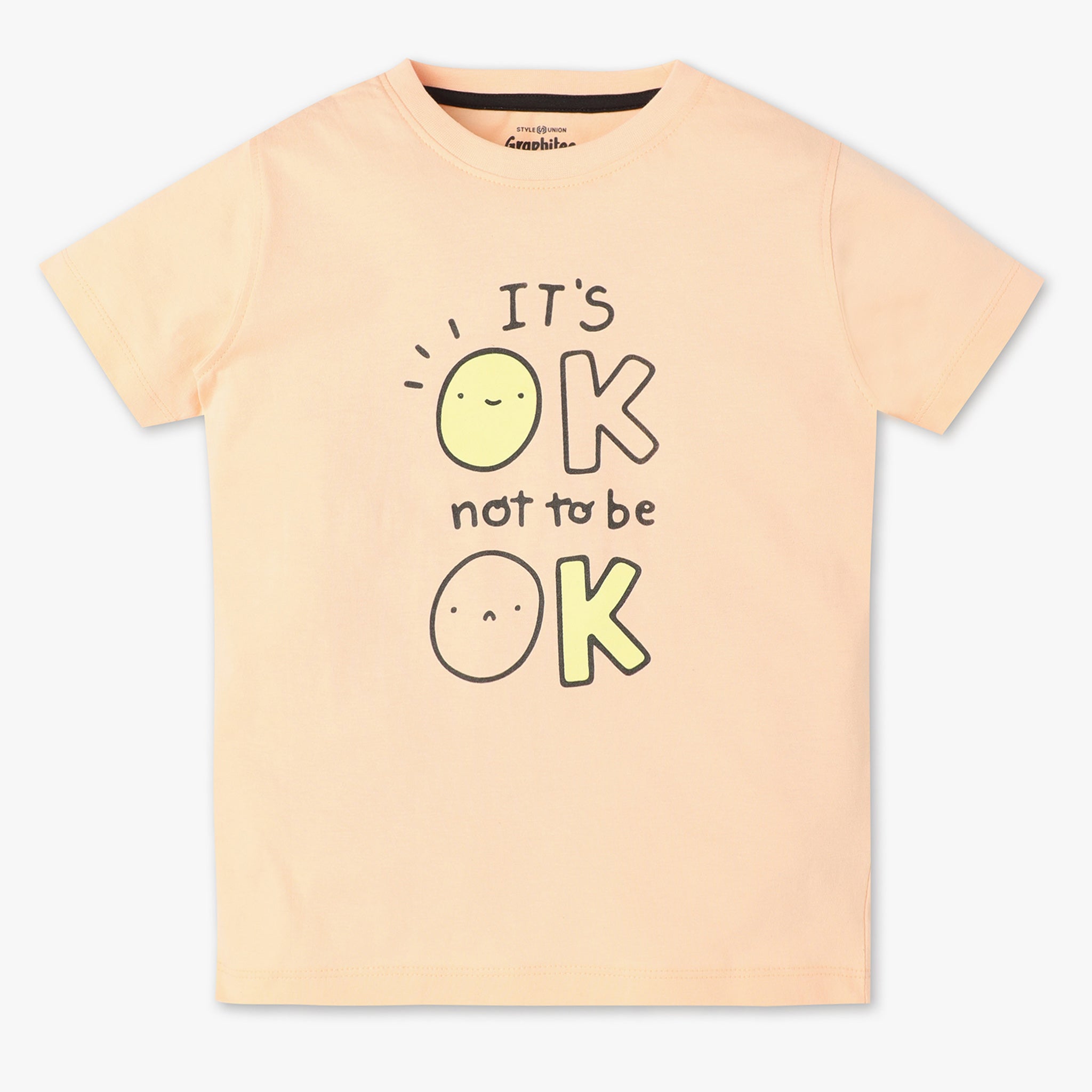 Boys Regular Fit Graphic Crew Neck Half Sleeve T-Shirt