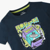 Boys Regular Fit Graphic Crew Neck T-Shirt