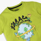 Boys Regular Fit Graphic Crew Neck T-Shirt
