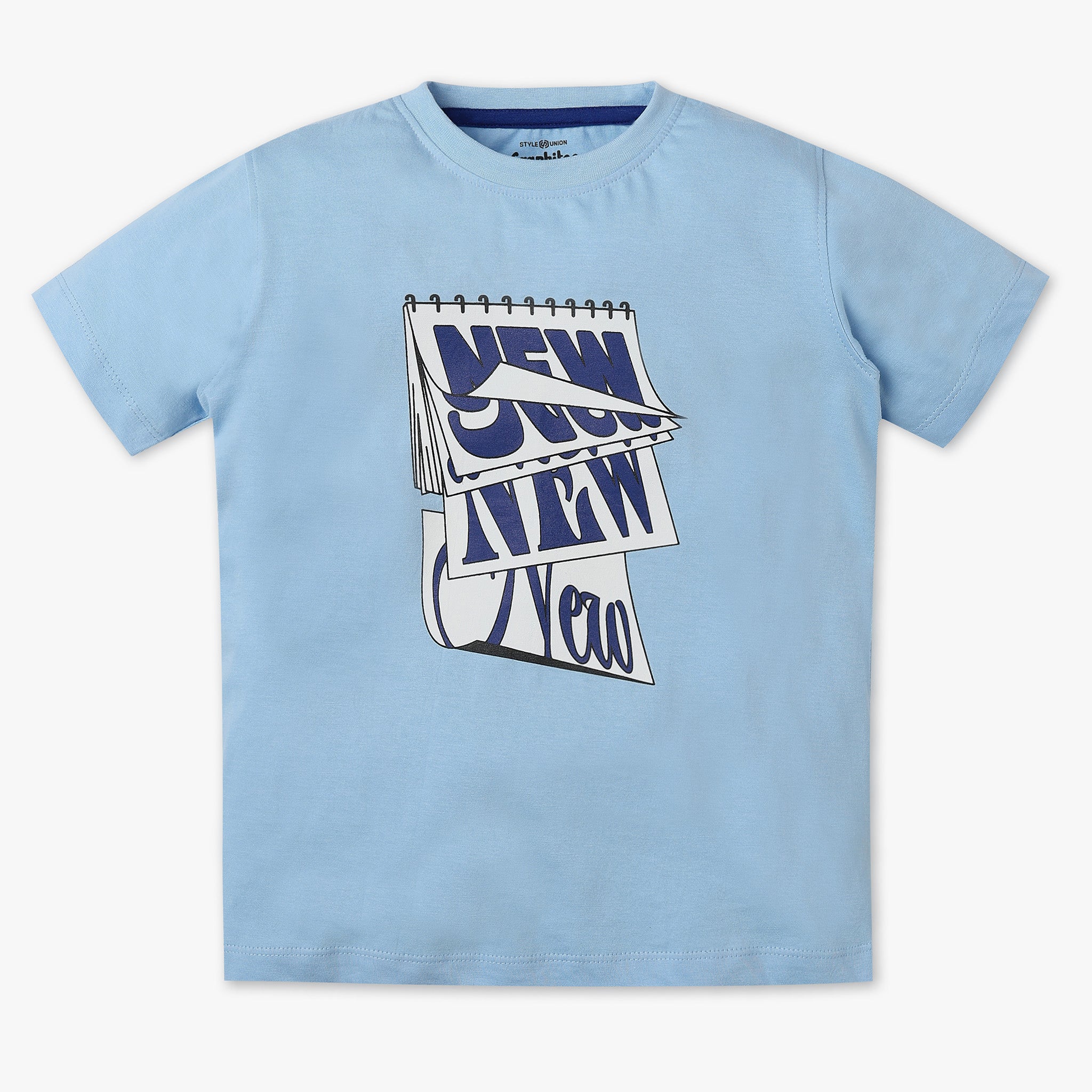 Boys Crew Neck Graphic T-Shirt