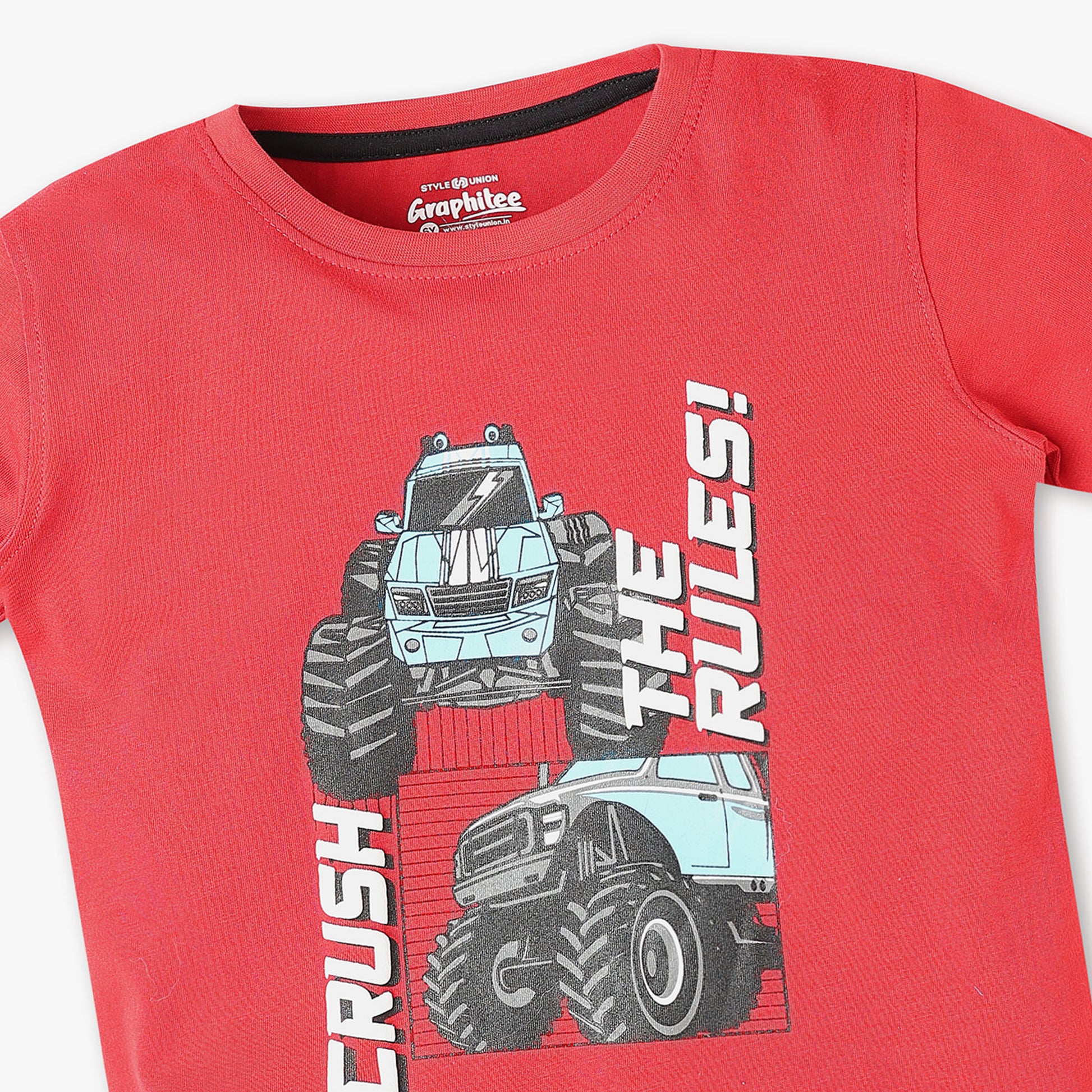 Boys Crew Neck Graphic T-Shirt