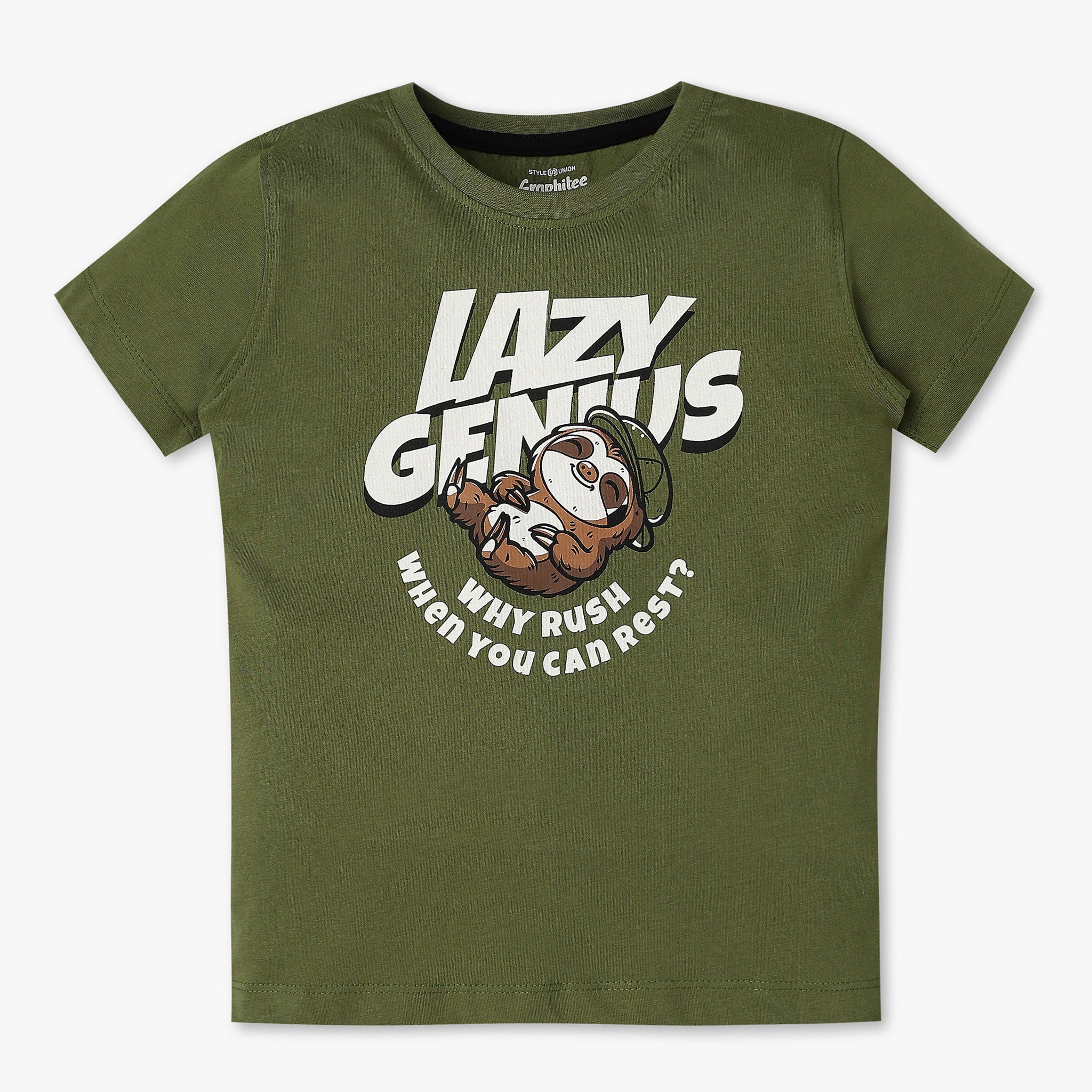 Boys Crew Neck Graphic T-Shirt