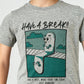 Boys Cotton Crew Neck Graphitee