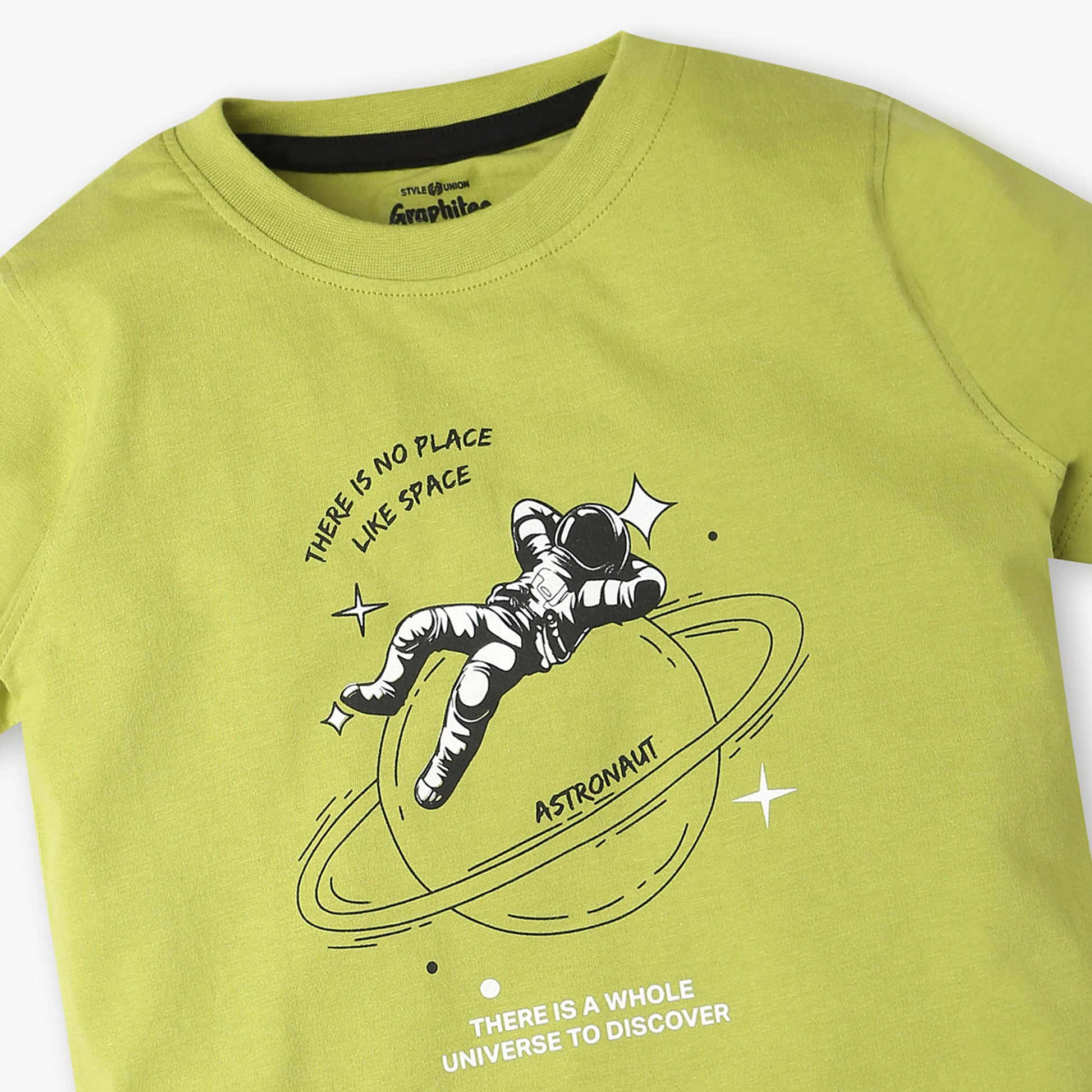 Boys Cotton Fabric Graphic T-Shirt