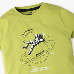 Boys Cotton Fabric Graphic T-Shirt