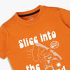 Boys Cotton Crew Neck Graphitee