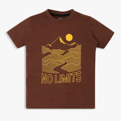 Boys Cotton Crew Neck Graphitee