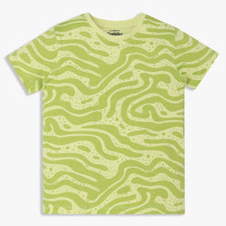 Boys Cotton Crew Neck Graphitee