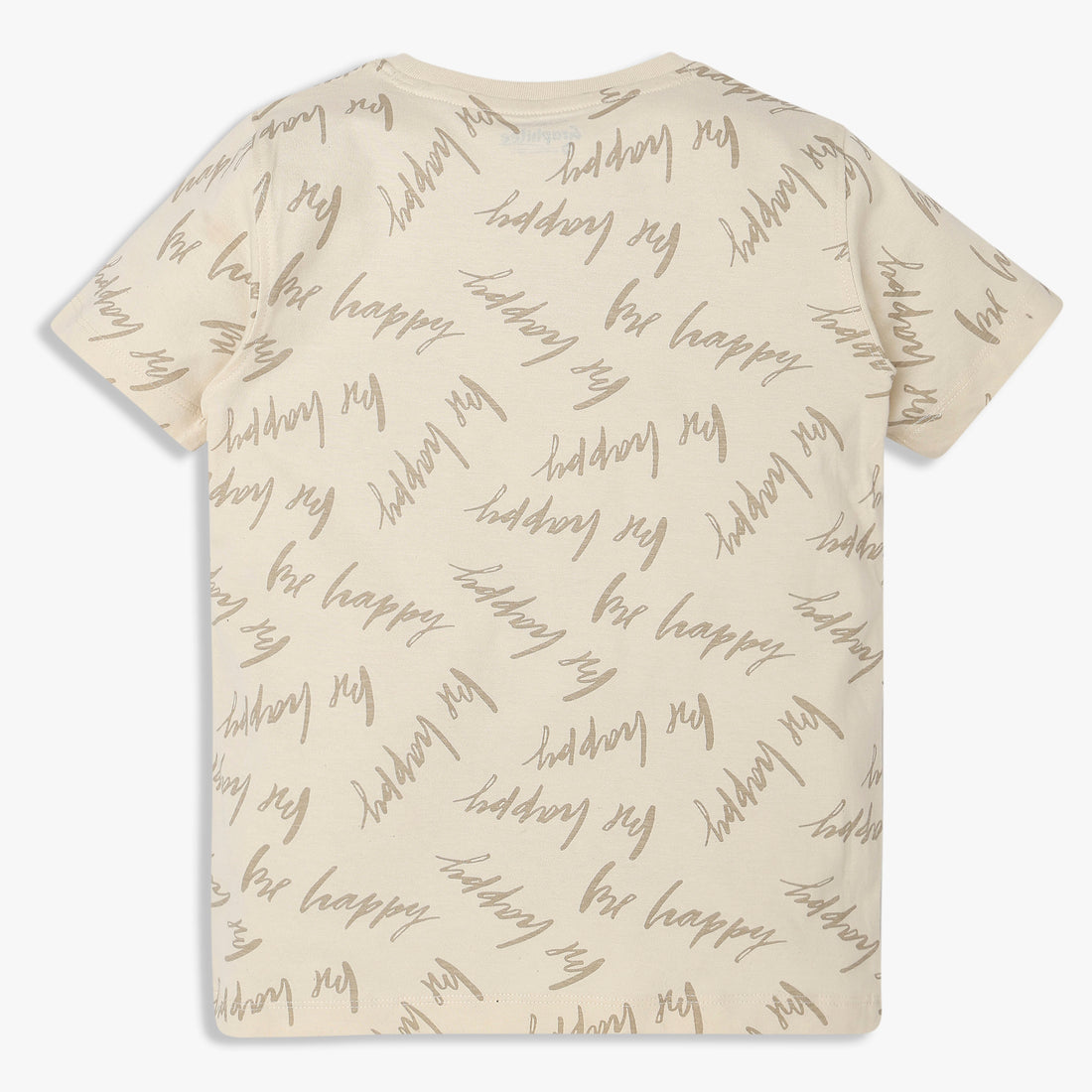 Boys Cotton Crew Neck Graphitee