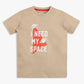 Boys Cotton Crew Neck Graphitee