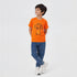 Boys Cotton Crew Neck Graphitee