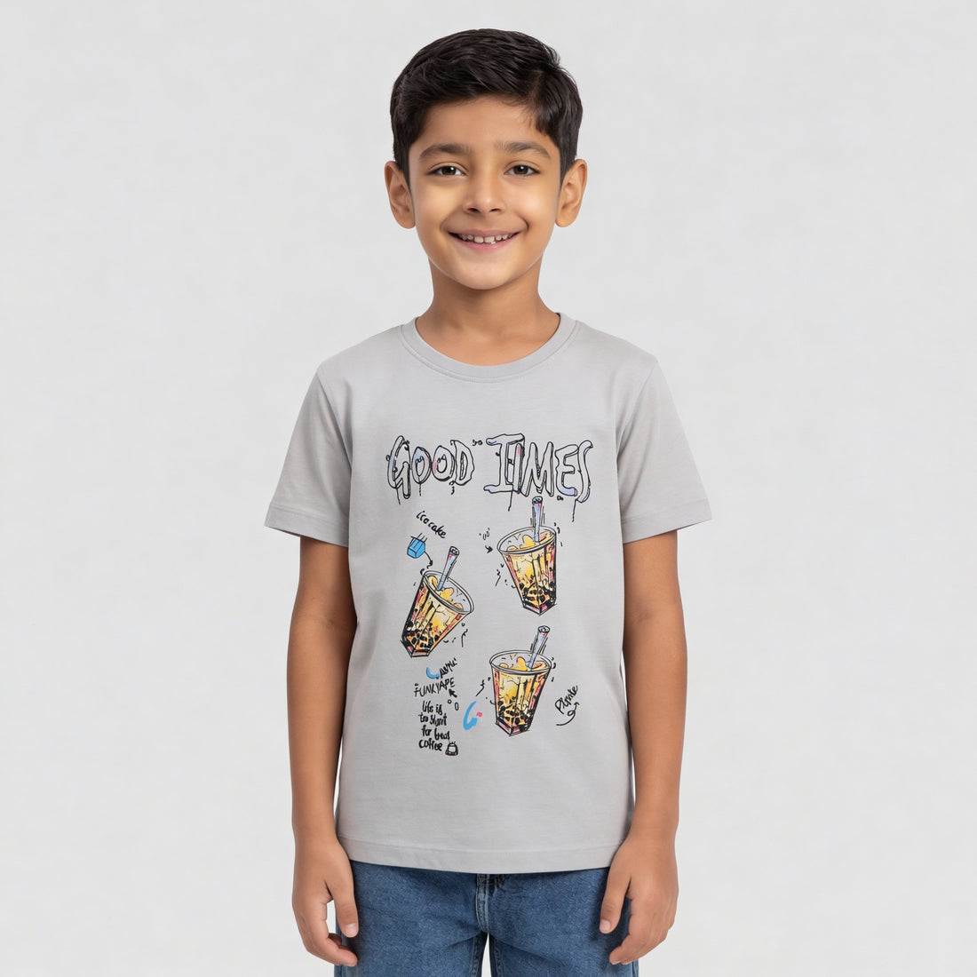 Boys Cotton Graphitee