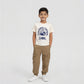 Boys Cotton Crew Neck Graphitee