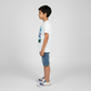 Boys Cotton Crew Neck Graphitee