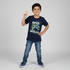 Boys Cotton Crew Neck Graphitee