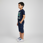 Boys Cotton Crew Neck Graphitee