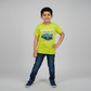 Boys Cotton Crew Neck Graphitee