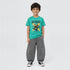 Boys Cotton Crew Neck Graphitee