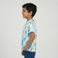 Boys Cotton Crew Neck Graphitee