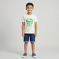 Boys Cotton Crew Neck Graphitee