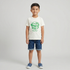 Boys Cotton Crew Neck Graphitee