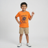 Boys Cotton Crew Neck Graphitee