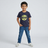 Boys Cotton Crew Neck Graphitee