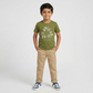Boys Cotton Crew Neck Graphitee