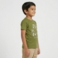 Boys Cotton Crew Neck Graphitee