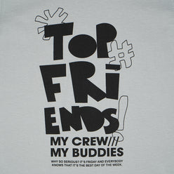 Boys Cotton Crew Neck Graphitee
