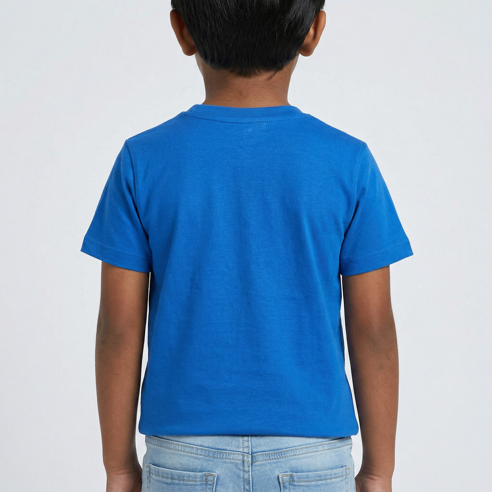 Boys Cotton Crew Neck Graphitee