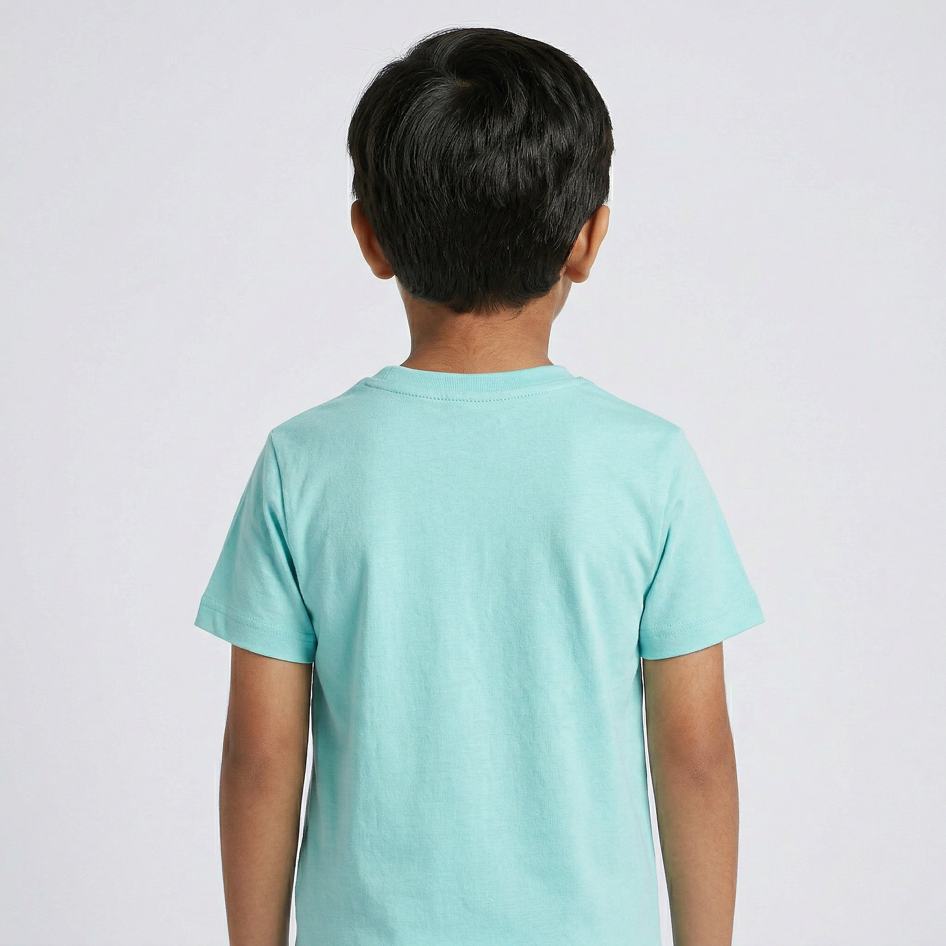 Boys Cotton Crew Neck Graphitee