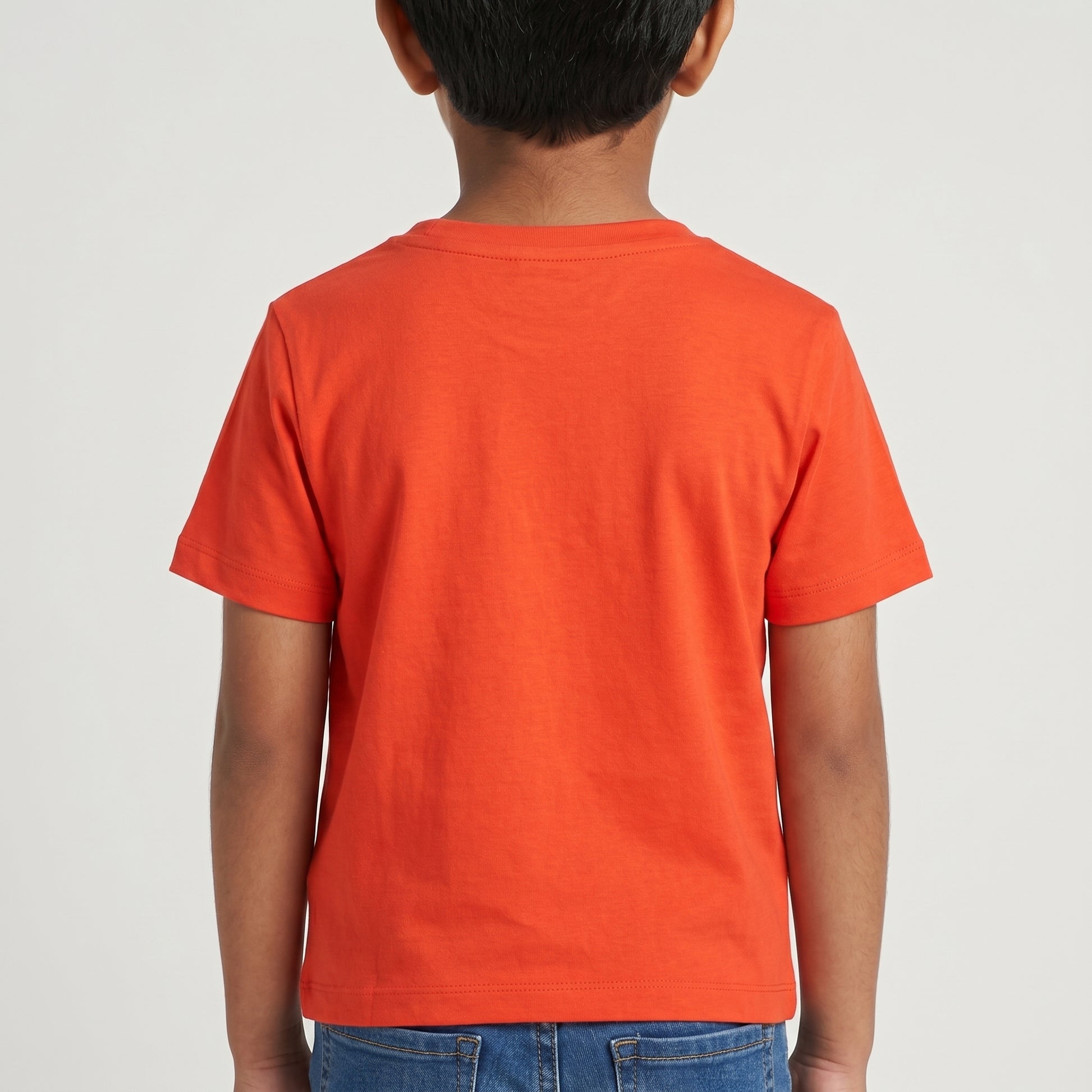 Boys Cotton Crew Neck Graphitee