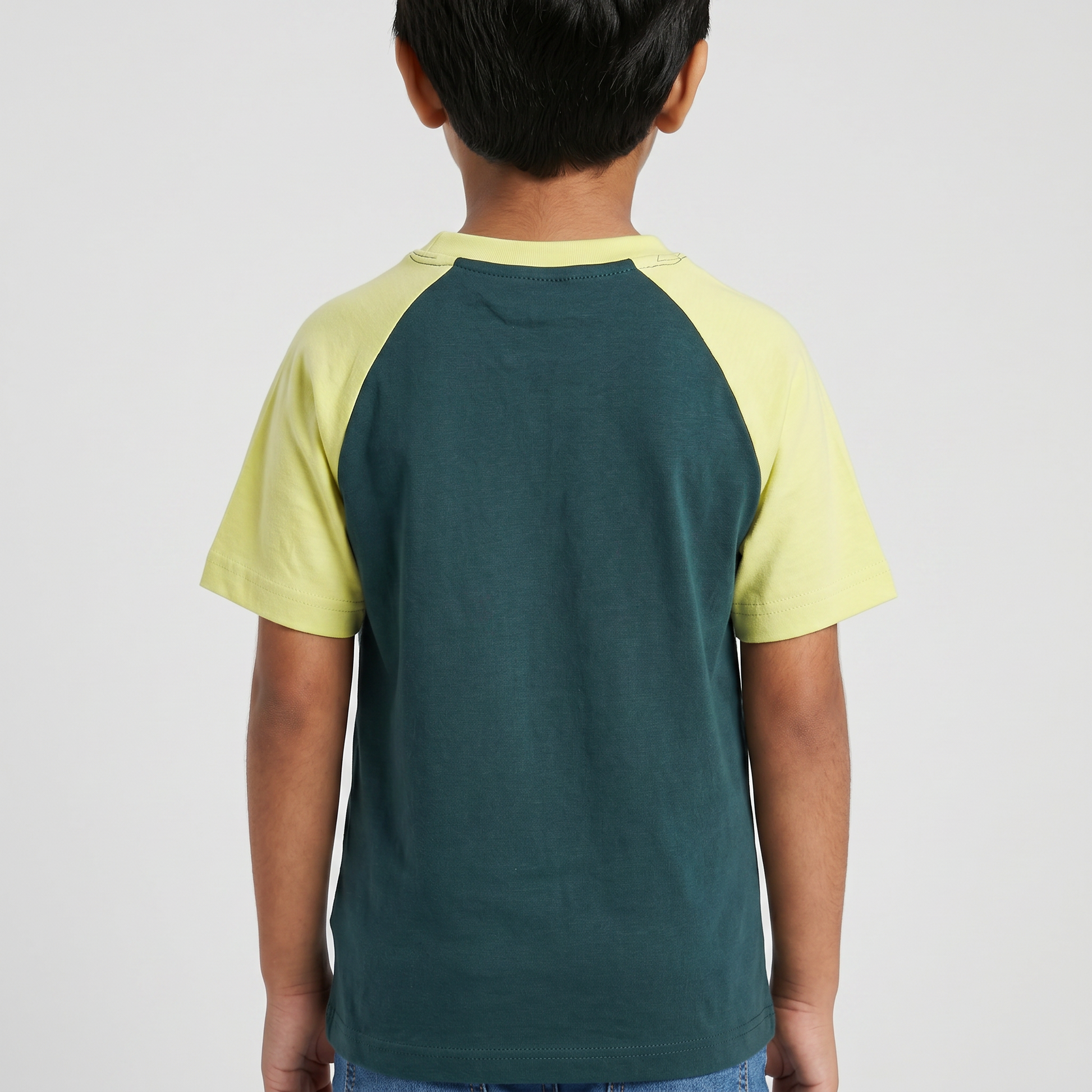 Boys Cotton Crew Neck Graphitee