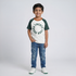 Boys Crew Neck Graphitee