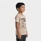 Boys Cotton Crew Neck Graphitee