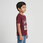 Boys Cotton Crew Neck Graphitee