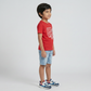 Boys Cotton Crew Neck Graphitee